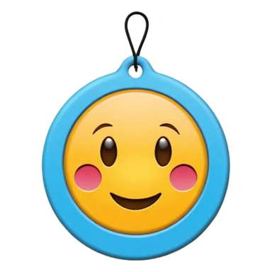 Circular hanging car air freshener sticker