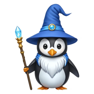 Penguin Wizard sticker