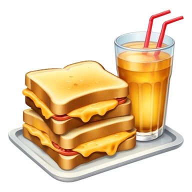 sandwiche and drink sticker