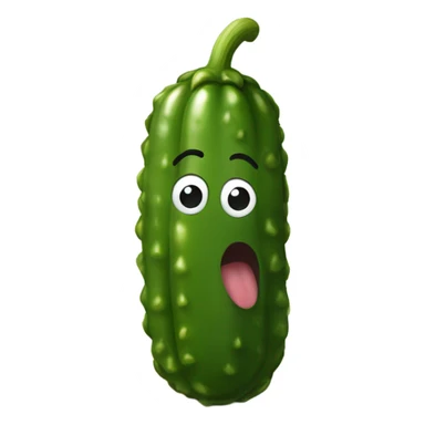 Pickle that’s pretty and cute and small  sticker