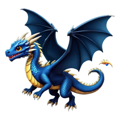 A Dragon Flying In The Night sticker