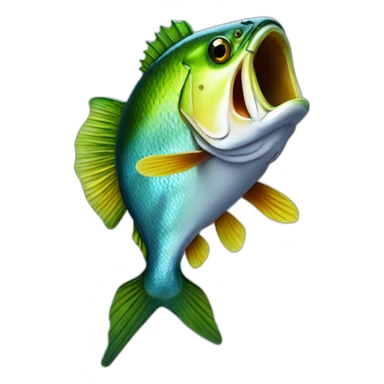 bass-fish-rave sticker