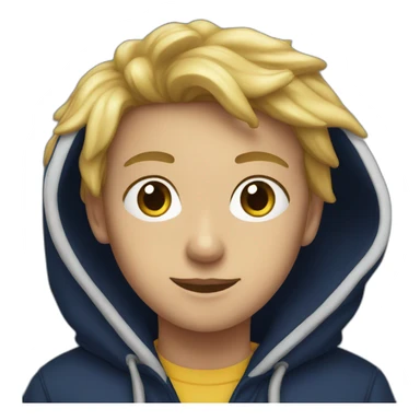 navy coloured hoodie sticker