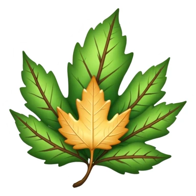 woodland spirit sending glowing leaf message sticker