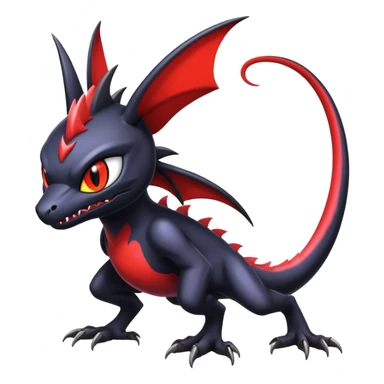 Shiny Epic Badass Evil Noibat-Salandit-Darkrai-Litten-Hybrid sticker