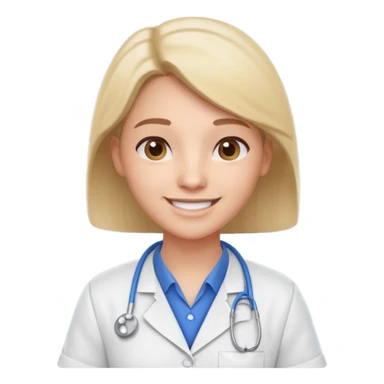 pharmacist portrait, head and shoulders only, wearing a pharmacy apron, casual outfit, friendly smile, retail pharmacy vibe, 3D cartoon, mobile game icon style, clean background, no text, no watermark sticker