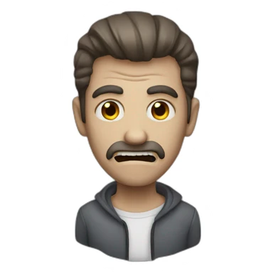 Horror scary man sticker