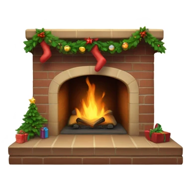 Christmas’s fireplace sticker