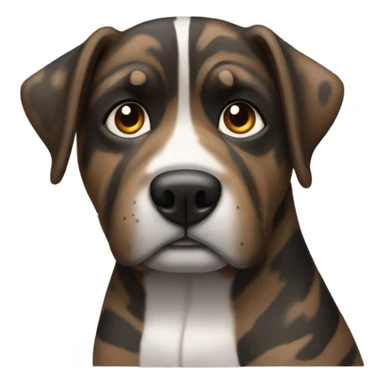 Brindle dog sticker