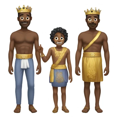 Coroa e mão com dois dedos sticker