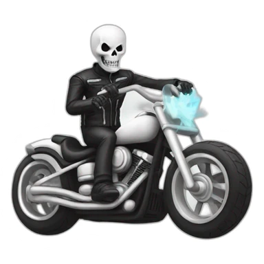 ghost rider white sticker