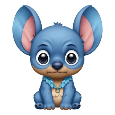 stitch from lilo and stich cranky sticker