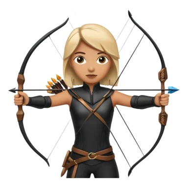 The classic hunter image with bow and arrow sticker