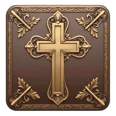 cross with a bible verse sticker