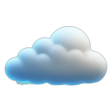 the volumetric cloud below is illuminated and rain and lightning drip from it sticker