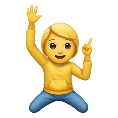Emoji dabbing sticker