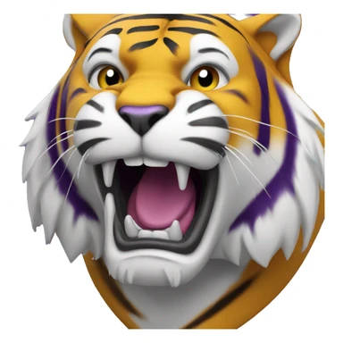 lsu tiger mascot sticker