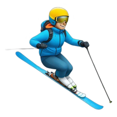 Skieur sticker