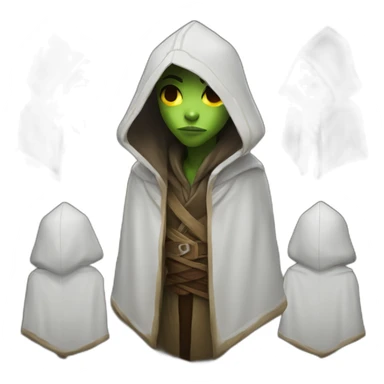 hooded jedi in world of warcraft sticker