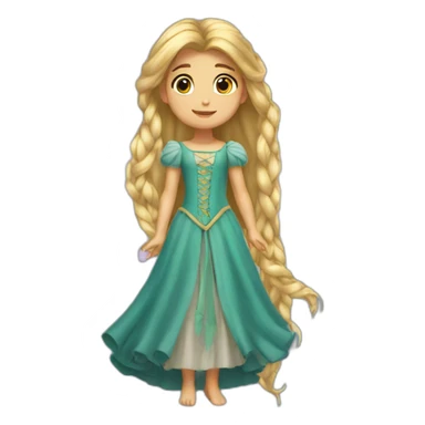 rapunzel angel sticker
