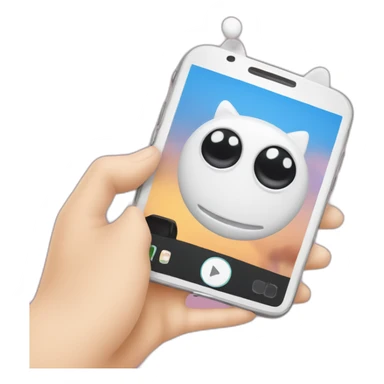 Un chat qui se fait un selfie avec son smartphone sticker