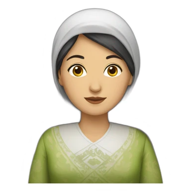 uzbek woman sticker