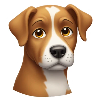 dog that looks tired sticker