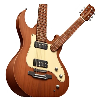 Cinematic Realistic Guitar, smooth mahogany body with intricate wood grain, steel strings reflecting soft light, gentle hand positioning on the fretboard, glowing with warmth and musical soul. sticker