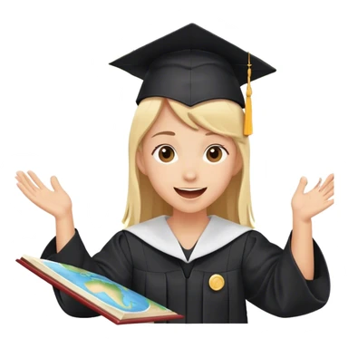 Your child is in 11th grade ✈️ and you're looking for a country for university abroad? 🌍 sticker