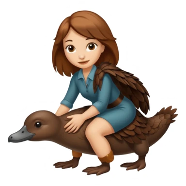 woman with platypus sticker