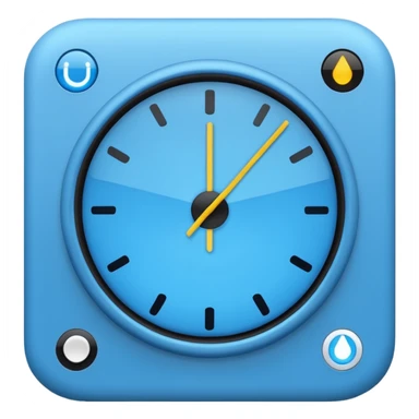 Focused Timer" (Blue Minimalist) sticker