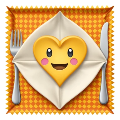 flapped patterned napkin sticker