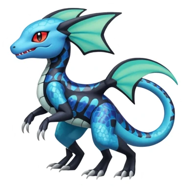 Meloetta-Dewott-Salandit-Nargacuga-Pokémon-Fakémon-fusion-hybrid-creature sticker