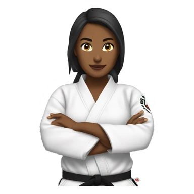 woman jiu jitsu sticker