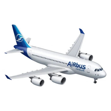 Airbus A320 of Airbus company sticker