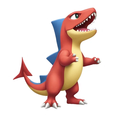 Sharpedo-Charmeleon-Gible-Larvitar-Fakémon Full Body sticker