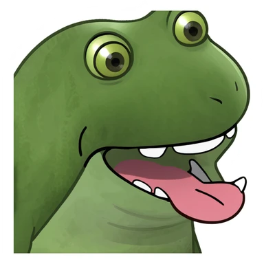 emoji with tongue out covering teeth  sticker