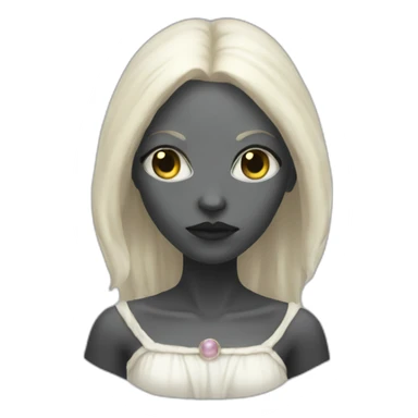 Pale goddess of death sticker