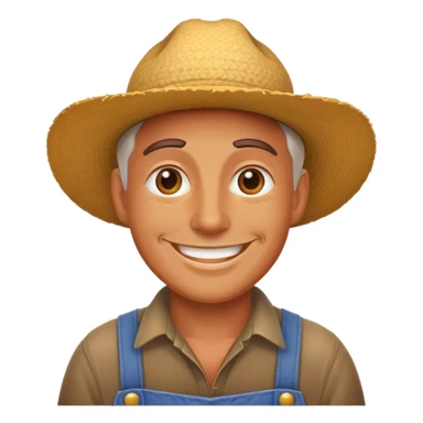 Farmer happy sticker