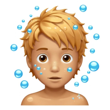 Underwater boy sticker