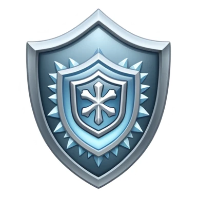 frosted shield sticker