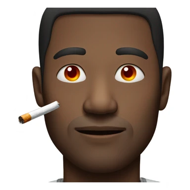 guy with red eyes using a cigarette  sticker