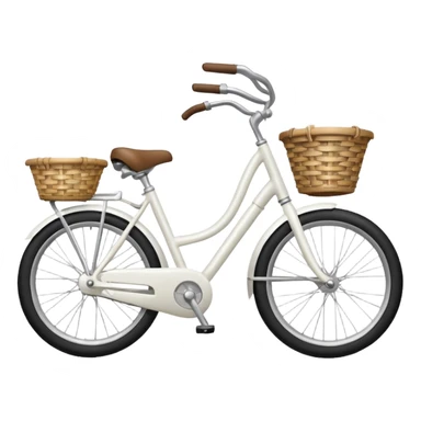 white bicycle sticker
