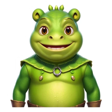 frog in a shrek costume sticker
