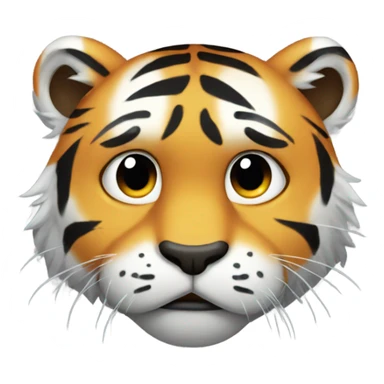 Tiger crying tears sticker