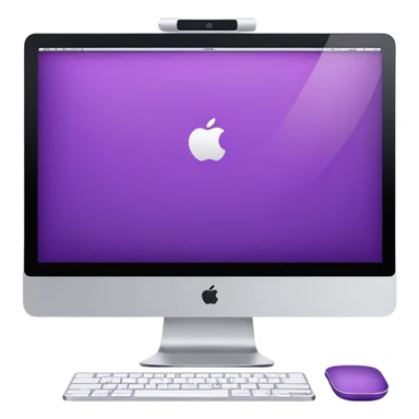 파스텔 violet imac sticker