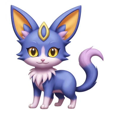  Fey Toony Meowstic-Espeon-Skitty-Delcatty-Sprigatito-Purrloin-fusion-hybrid sticker