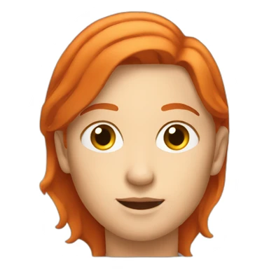 red head wheelchair driver sticker