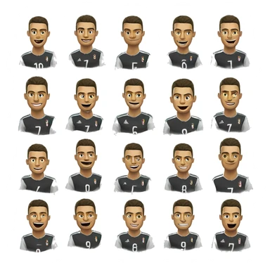 Cristiano Ronaldo Doing his celebration in Jersey Number 7 for Real  sticker