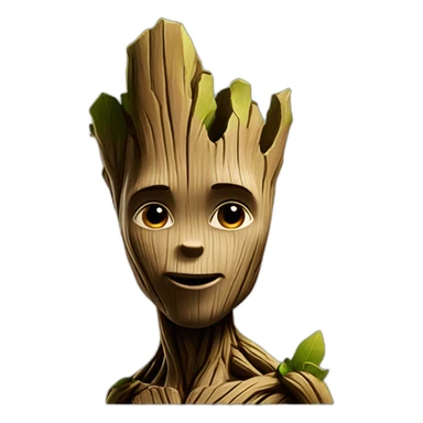 groot fait un bisou sticker